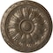 Ekena Millwork Kirke Ceiling Medallion (Fits Canopies up to 3 3/4"), Hand-Painted Warm Silver, 15 3/4"OD x 5/8"P CM16KIWSS - alternate 1